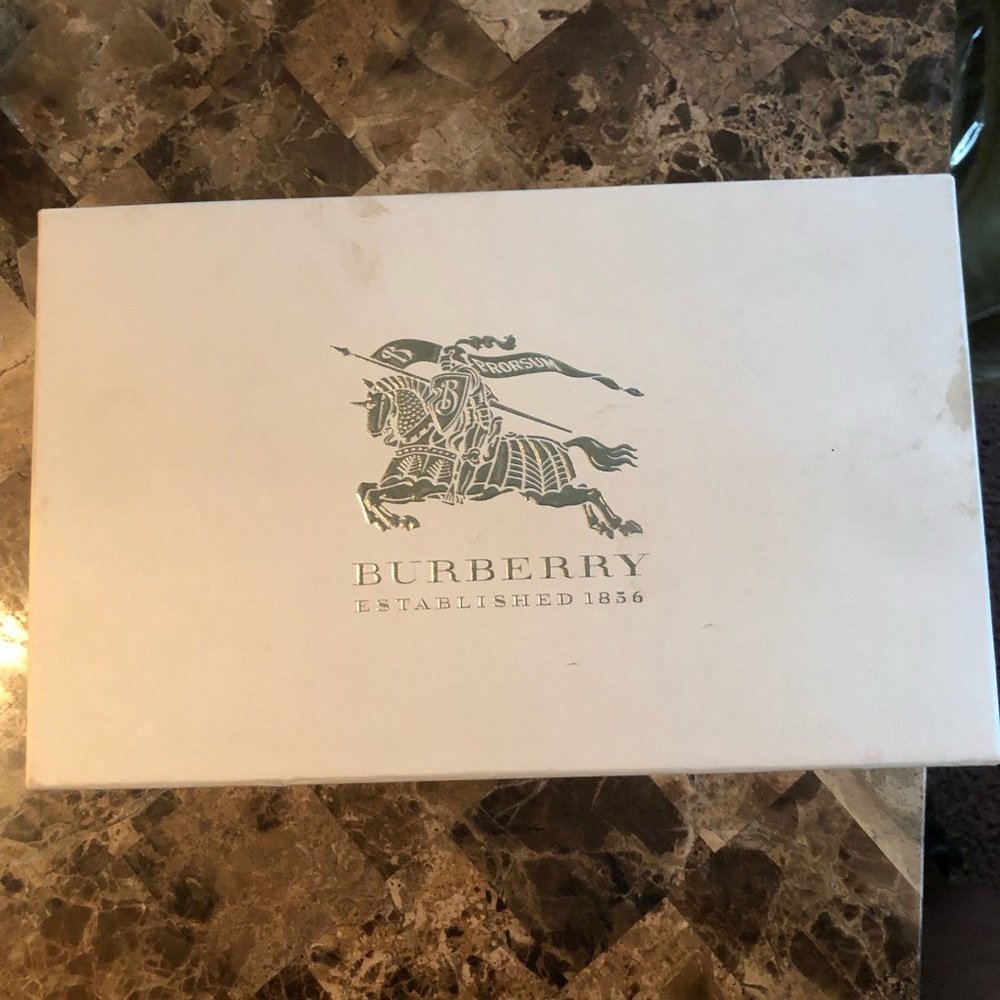 Never worn Burberry Tortoise Shell Wedges